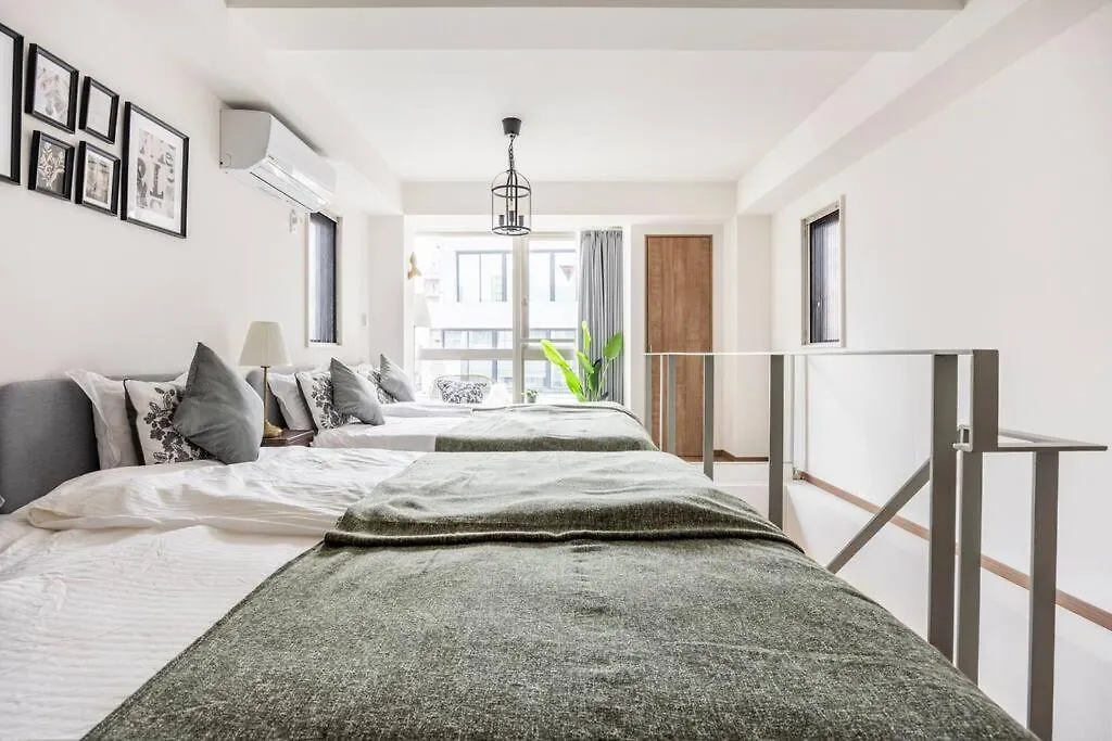 Apartmán 上野駅徒歩５分シングルベッド４台+ソファベッド２台 1Ldk Prefektura Tokio Japonsko
